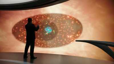 Soon, our carbon atom
will tumble out of this - Cosmos: Possible Worlds