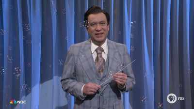 ‫Soon you'll be asking for all
‫five.
‫Tonight a special guest, he is - SNL50: The Anniversary Special