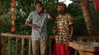 Soothe your throat with your beer, the man! - Death in Paradise