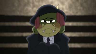 -[sorrowful string music plays]
-[wind gusts softly] - Arlo the Alligator Boy