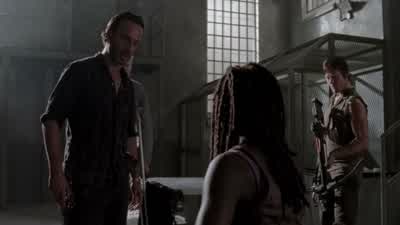 - Sorry about that. - The Walking Dead