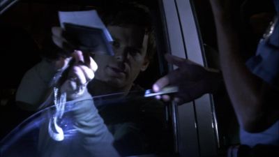 Sorry about this, Officer.
This is not what it looks like. - Dexter