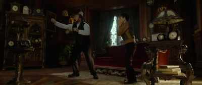 -Sorry, chair!
-[crash, cat meows] - The House with a Clock in Its Walls