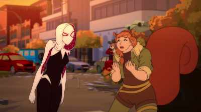 -Sorry!
-(GROANS) - Marvel Rising: Battle of the Bands
