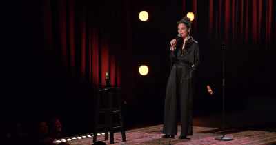 Sorry. I don't know how I bridge the gap
between my asshole... - Jenny Slate: Stage Fright