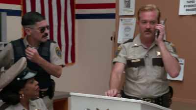 Sorry, I have many,
many children - Reno 911! The Hunt for QAnon