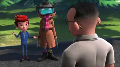 Sorry I'm late,
some family issues, right, Mr. Face? - Ready, Jet, Go! Space Camp: The Movie