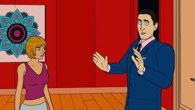 Sorry, but I'm, uh,
here to practice, uh, yoga. - The Paloni Show! Halloween Special!