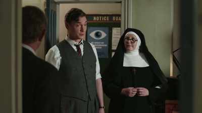  Sorry, it has to be done
 here to ensure no tampering. - Sister Boniface Mysteries