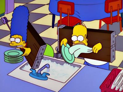 Sorry! Just...
just let me get... - The Simpsons
