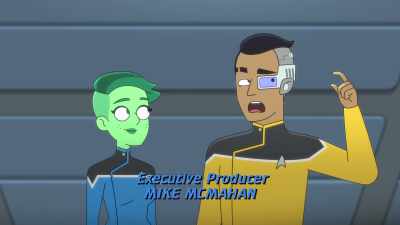Sorry. Just trying
to adjust this little thingy - Star Trek: Lower Decks