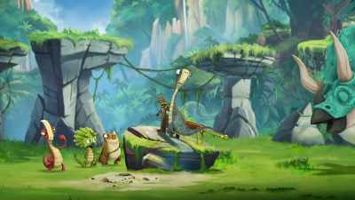 Sorry, Rockster, but no one
is strong enough to pull that stick out. - Gigantosaurus
