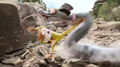 Sorry, SpongeBob.
I got my paws full over here. - Saving Bikini Bottom: The Sandy Cheeks Movie