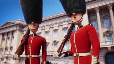 Sorry you two, you are not welcome here. Get out. - The Queen's Corgi