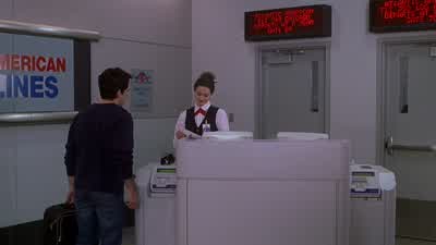 I'm sorry We're only boarding rows nine and above right nowYou'll have to wait Well I'm in row eightPlease step aside sirIt's just one row Don't you think it's OK if IWe'll call your row momentarilyStep aside sirThank you for waiting We'd like to continue - Meet the Parents