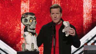 - Sorry.
- You'll hurt her feelings. - Jeff Dunham:  I'm With Cupid