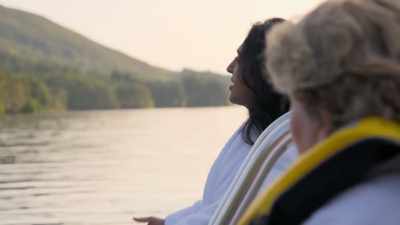 Sort of just widens out
and you think, "It's OK." - Extraordinary Escapes with Sandi Toksvig