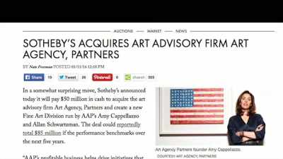 SOTHEBY'S ADQUIERE - Blurred Lines: Inside the Art World