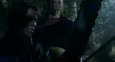 [Sound of the chainsaw running] - The Bell Keeper