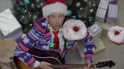 [sound slowing down]
♪ We cel-e-brate ♪ - Round and Round