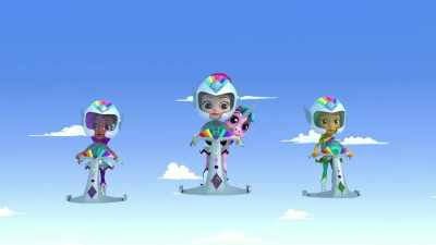 Sounds like the marmoset.
Take it down, Rangers. - Rainbow Rangers