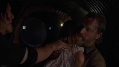 Sounds like they're letting up. - The Walking Dead