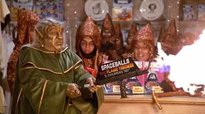 Spaceballs is the flame thrower. - In Search of Tomorrow