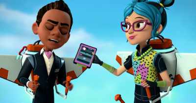 -[speaking Awesomese]
-[both groaning] - Spy Kids: Mission Critical