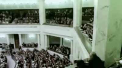 (speaking in foreign language)
(crowd clapping) - KGB - The Sword and the Shield