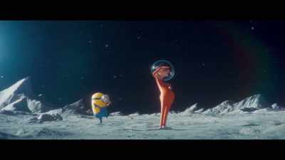 [speaking Minionese] - Mooned