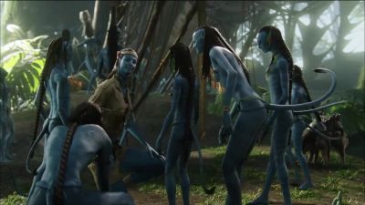 I talked Mo'at into letting Grace into the village. - Avatar