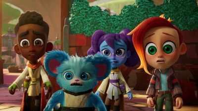 -[speaking Poobian]
-[chitters, shrieks] - Star Wars: Young Jedi Adventures