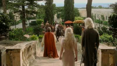 Do you see how long his hair is? - Game of Thrones
