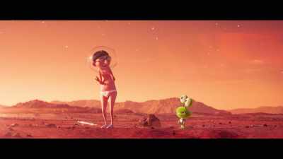 [speaks gibberish] - Mooned