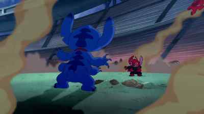 - [speaks gibberish]
- [speaks gibberish] - Leroy &amp; Stitch