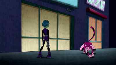 [speaks in japanese,
giggles] - Teen Titans: Trouble in Tokyo
