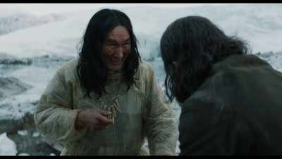 -[SPEAKS INUKTITUT]
-DRAX: You cut it? - The North Water