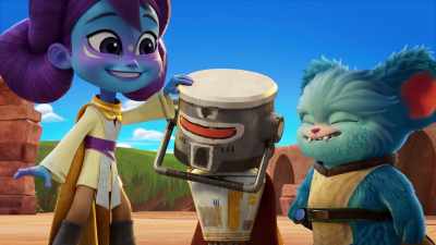 -[speaks Poobian]
-[gasps] - Star Wars: Young Jedi Adventures