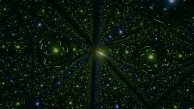 Specifying the sheet of
atoms we are flying through, - Cosmos: Possible Worlds