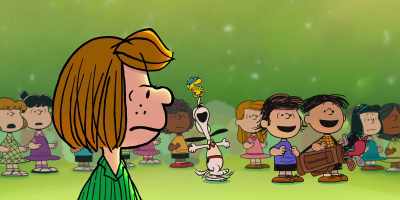-[spectators gasping]
-[laughing] - Snoopy Presents: One-of-a-Kind Marcie