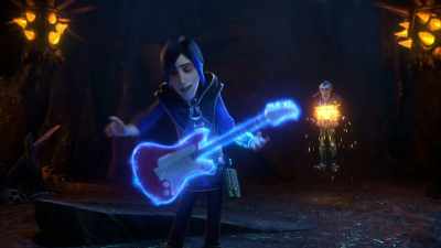 -Spellcaster guitar, darling.
-[riff plays] - Wizards: Tales of Arcadia