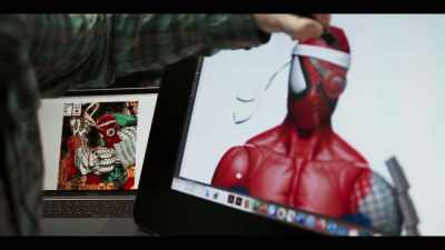 Spider-Man, looking
at the reference over there, - Marvel's 616