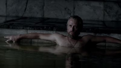 (Splashes water absently) - Vikings
