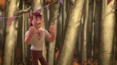 Splat fall, right under
his own grinding wheel! - Valley of the Lanterns