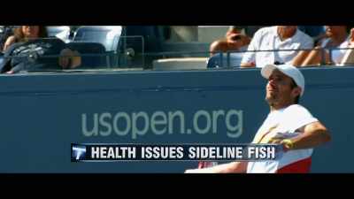 [sportscaster] Mardy Fish, who was
scheduled to face Roger Federer, - Untold: Breaking Point