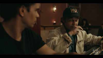 Spotlight's still going
on the back of the ute, - Mystery Road: Origin
