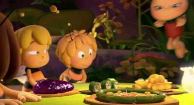 Spotty, Dotty
and Lotty are there. - Maya the Bee: The Honey Games