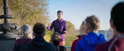 Springing
for nine-minute miles, - Brittany Runs a Marathon