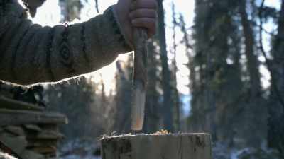 Spruce, I'm gonna
have to whittle down. - Life Below Zero: Next Generation