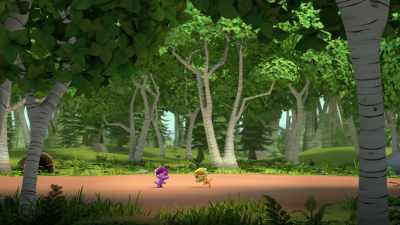 (squeaking happily) - Dino Ranch